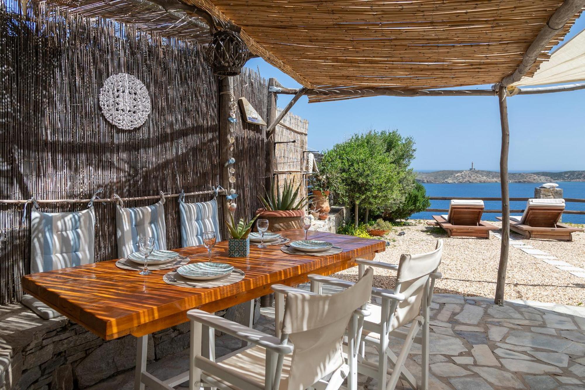 Aegean View - Seaside Apartment In Syros Азолимнос Экстерьер фото