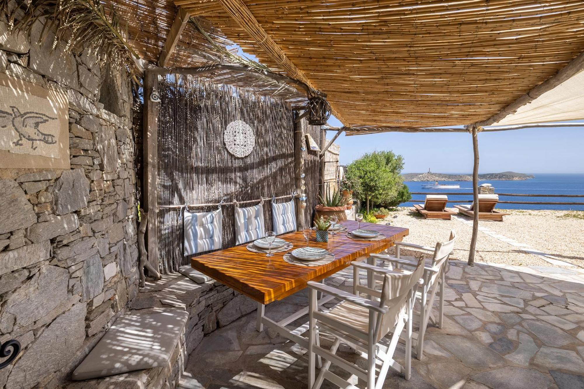 Aegean View - Seaside Apartment In Syros Азолимнос Экстерьер фото