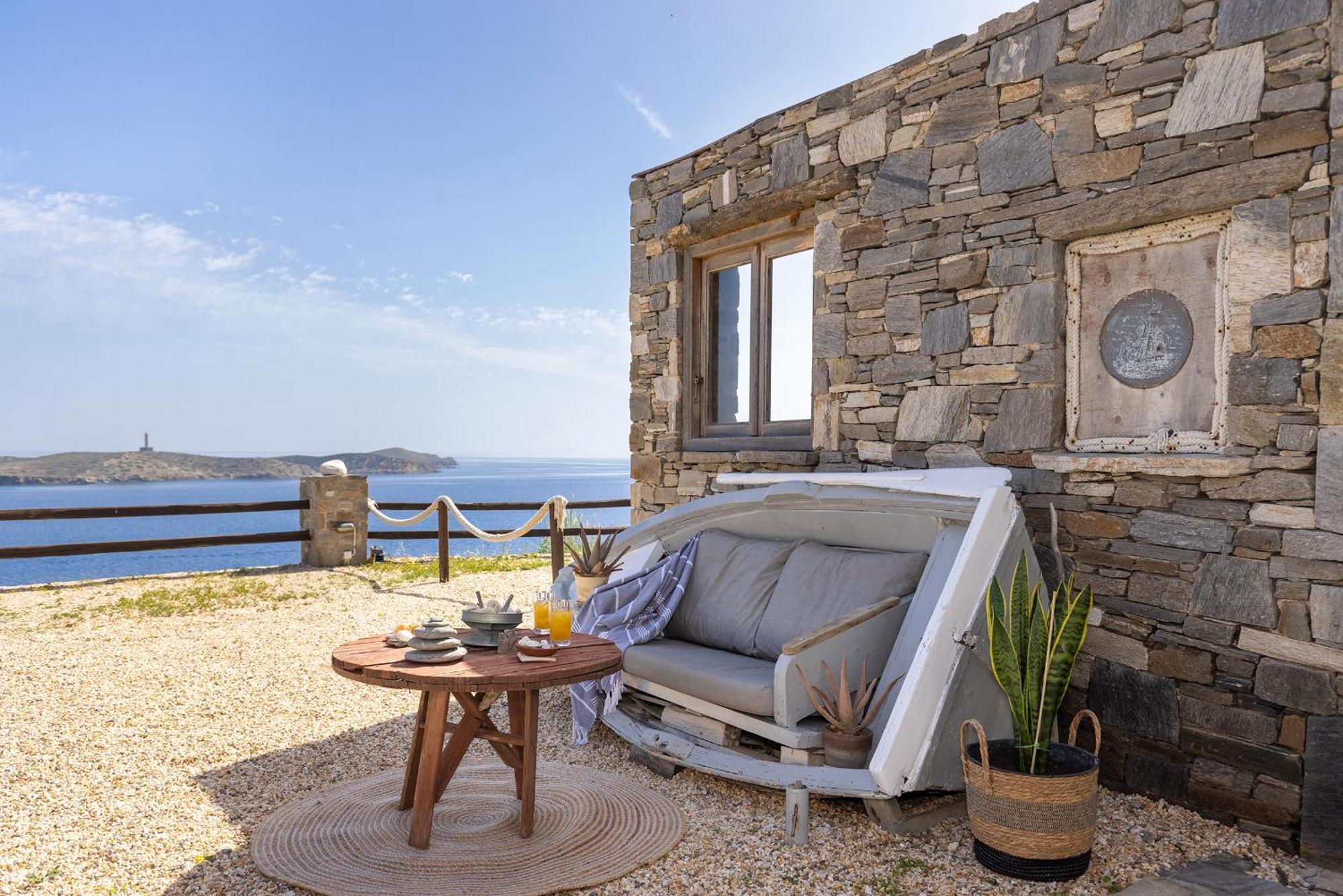 Aegean View - Seaside Apartment In Syros Азолимнос Экстерьер фото