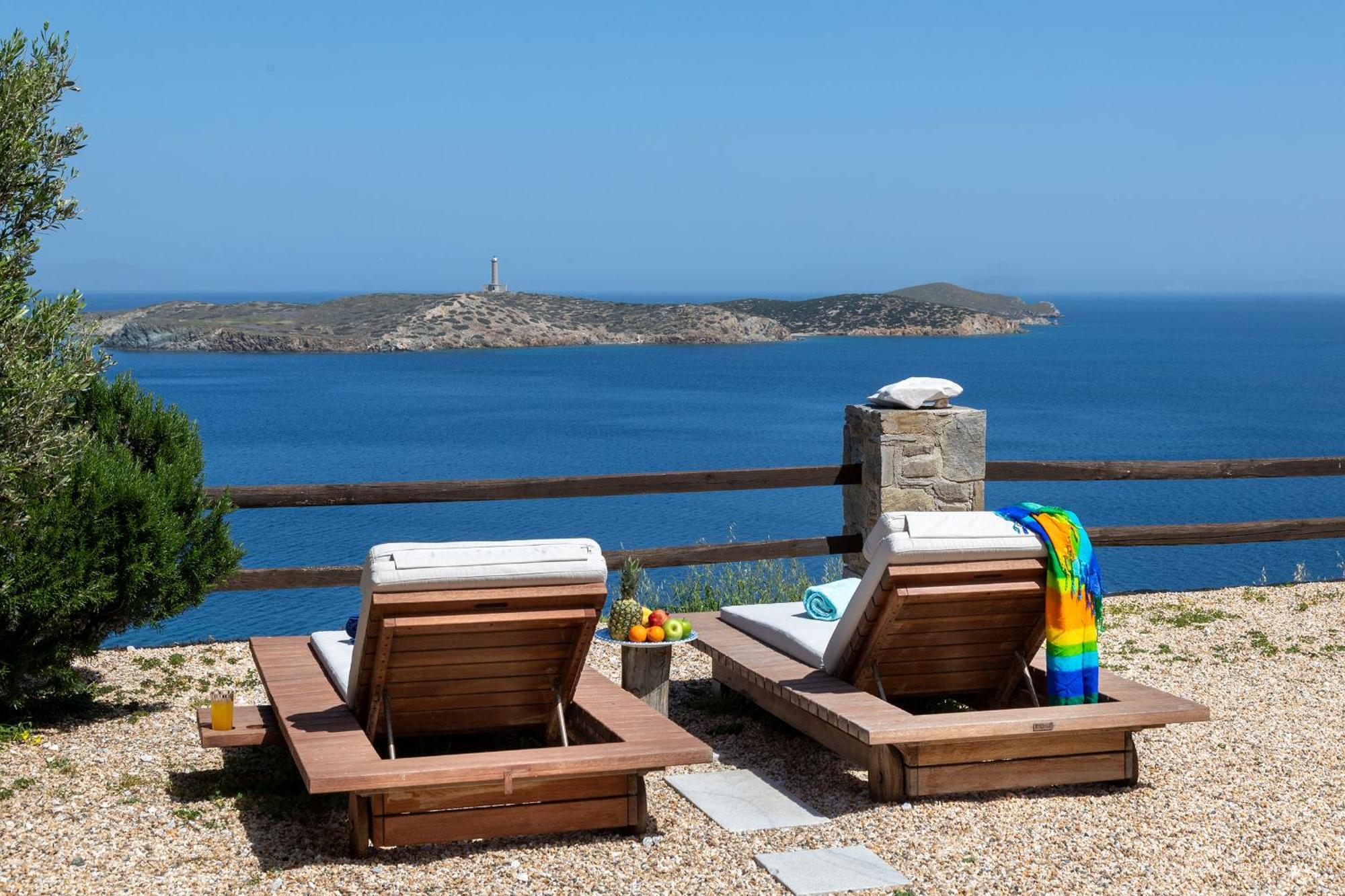 Aegean View - Seaside Apartment In Syros Азолимнос Экстерьер фото