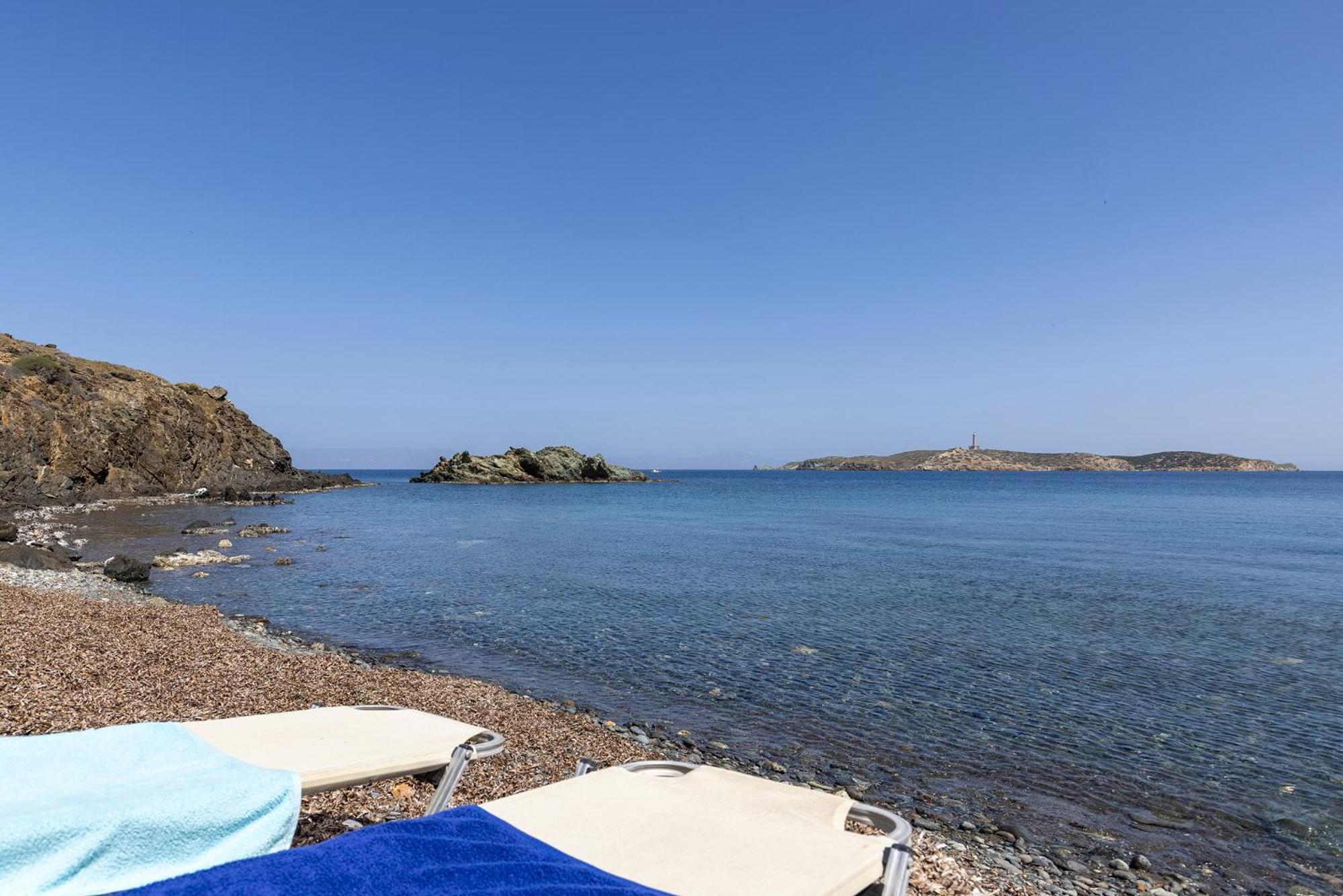 Aegean View - Seaside Apartment In Syros Азолимнос Экстерьер фото